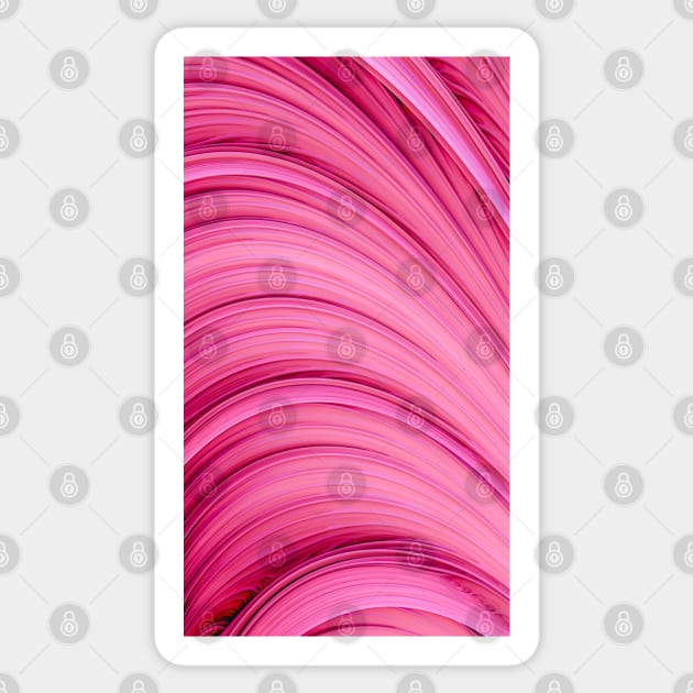 Bubble-Gum Pink Abstract Art Strands Sticker by love-fi